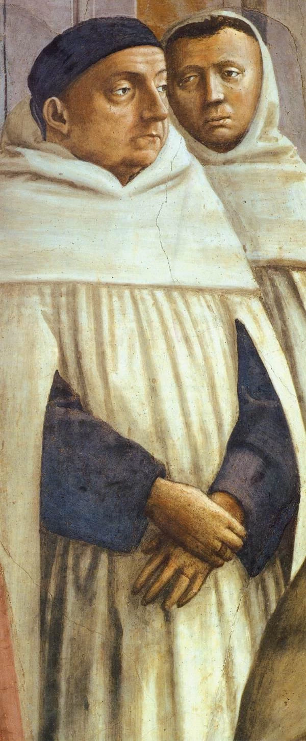 Cappella Brancacci, Resurrezione del figlio di Teofilo e San Pietro in cattedra - dettaglio, Santa Maria del Carmine, Firenze